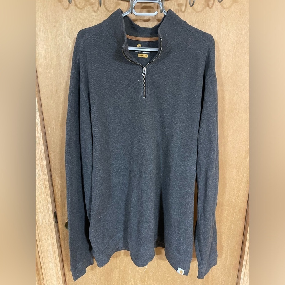 UC- CARHARTT- 1/4 zip relaxed fit knit sweater